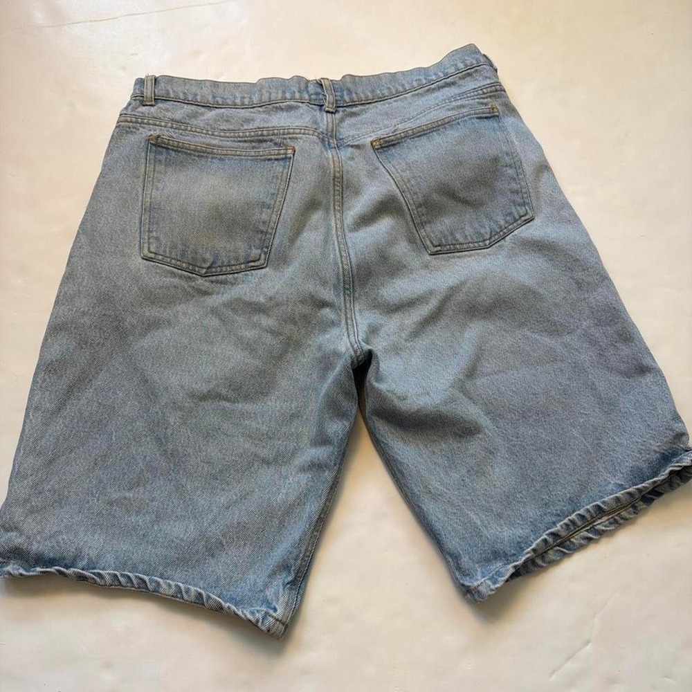 Vintage Todays News Light Wash Denim Jorts Low Rise Dad Shorts 36 - Picture 6 of 6